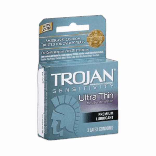 Trojan, Condoms, Ultra Thin, Gray
