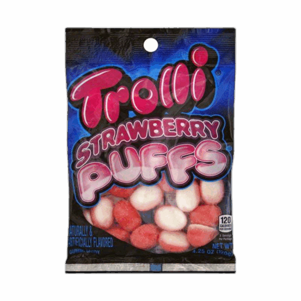 Trolli Gummi Candy, Strawberry Puff