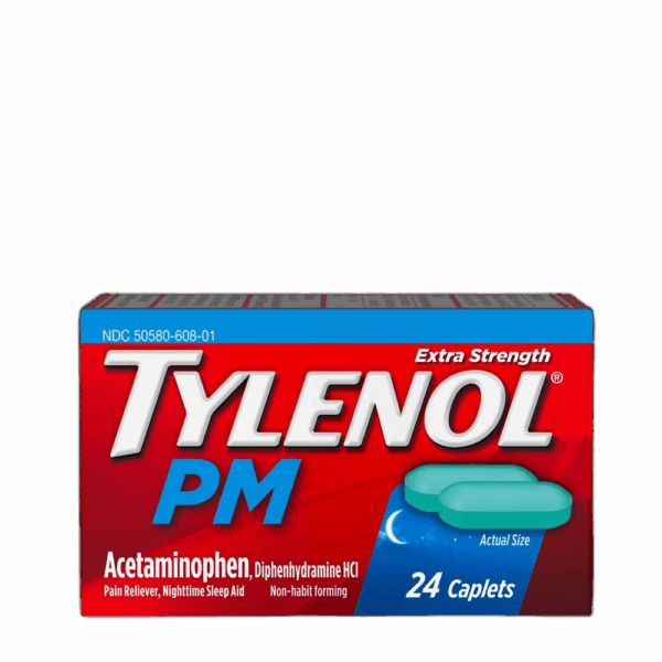 Tylenol PM, Pain Relief & Sleep Aid Caplets, Extra Strength, 500 mg