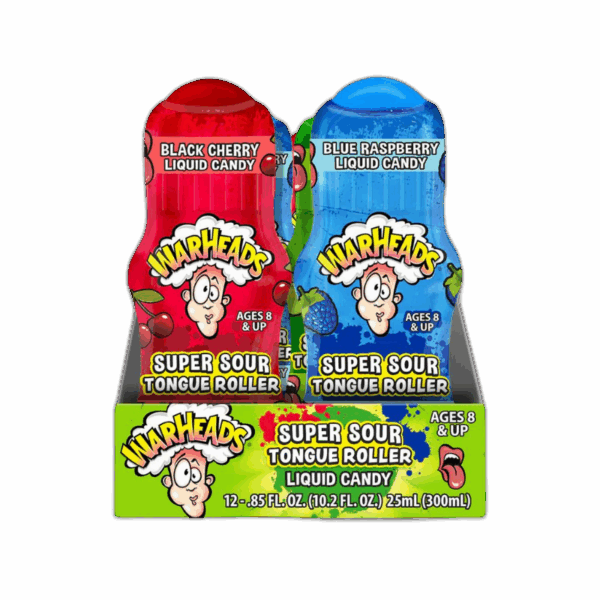 Warheads, Liquid Candy, Super Sour, Tongue Roller