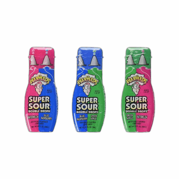 Warheads, Super Sour, Double Drops