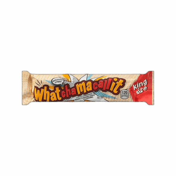 Whatchamacallit, Chocolate Peanut Flavored Crisps and Caramel Bar, King Size
