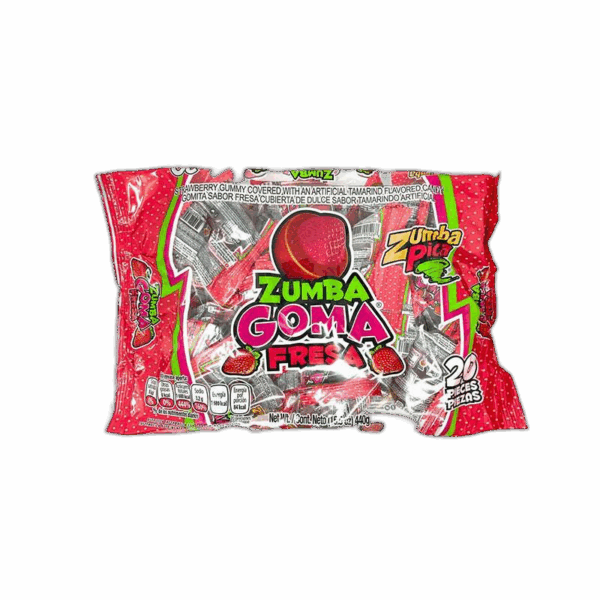 Zumba Pica, Goma Fresa, Strawberry Gummies