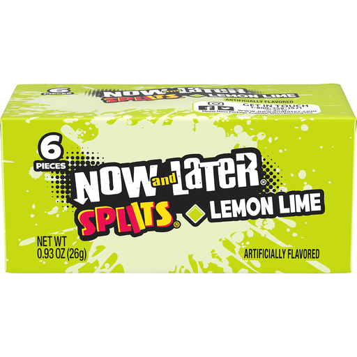 Now and Later Mini Split Lemon Lime