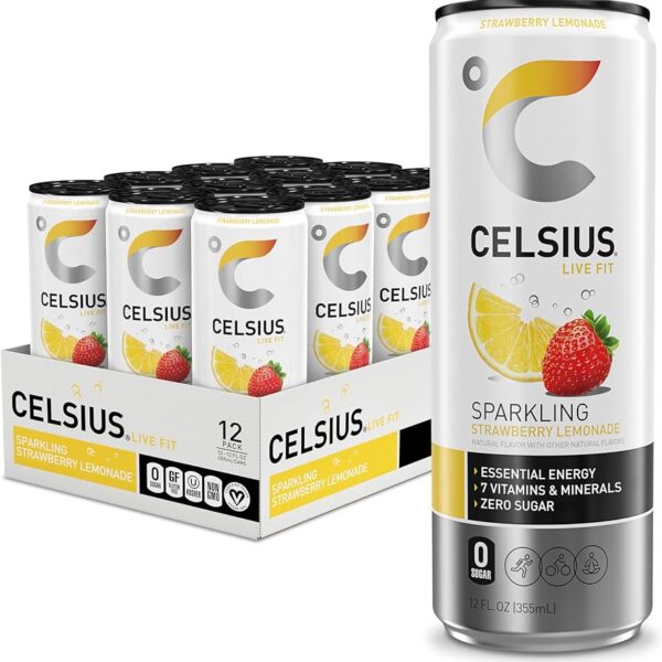 Celsius Energy Drink, Strawberry Lemonade