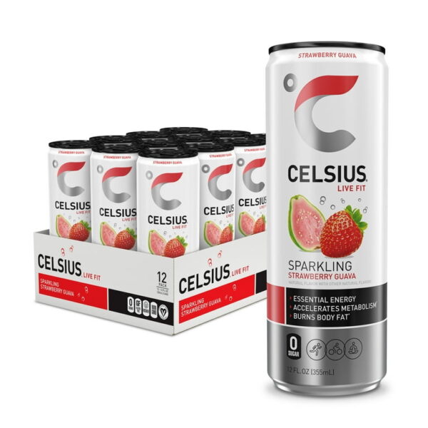 Celsius Energy Drink, Strawberry Guava